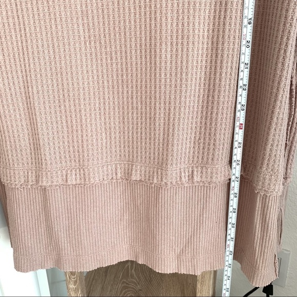 Free People North Shore Thermal Sand Top Size Medium - Picture 6 of 13